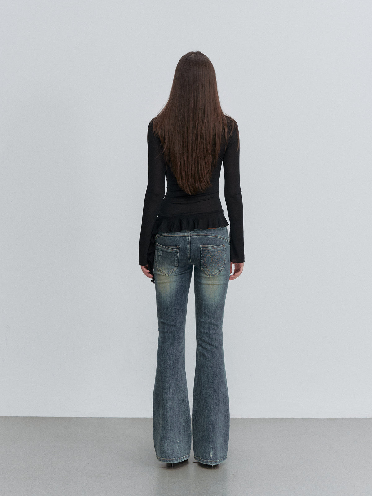 VIA PITTI VIACTP6208 Square-Neck Twist-Detail Fitted Top