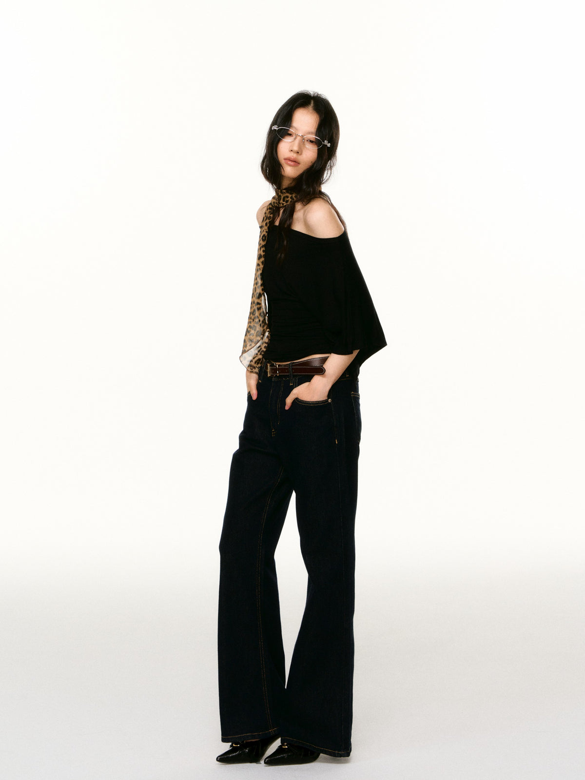 LAFREEDOM LAF360815 Washed Straight-Leg Jeans