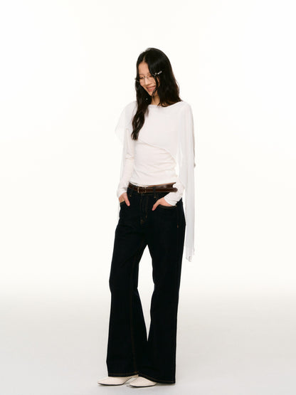 LAFREEDOM LAF360815 Washed Straight-Leg Jeans