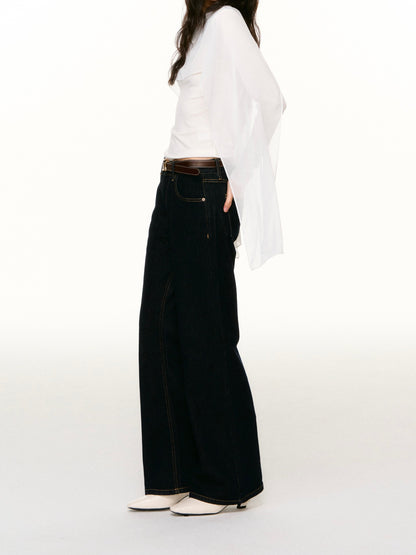 LAFREEDOM LAF360815 Washed Straight-Leg Jeans