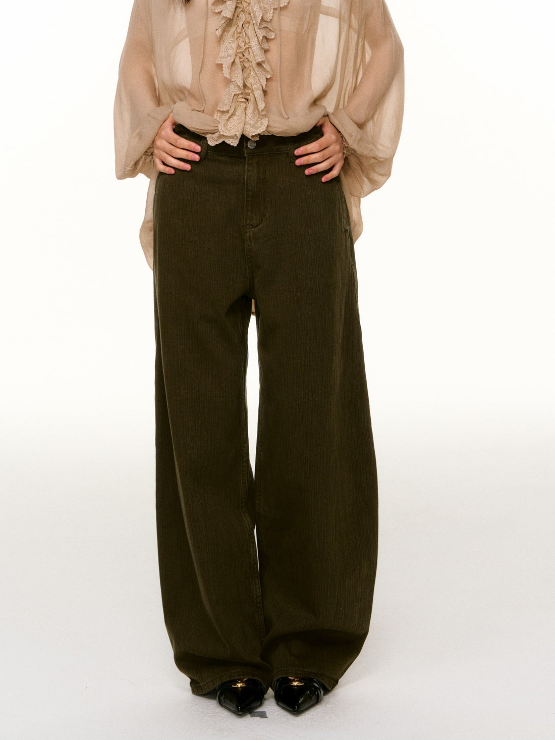 LAFREEDOM LAF360818 Casual Curved-Blade Pants
