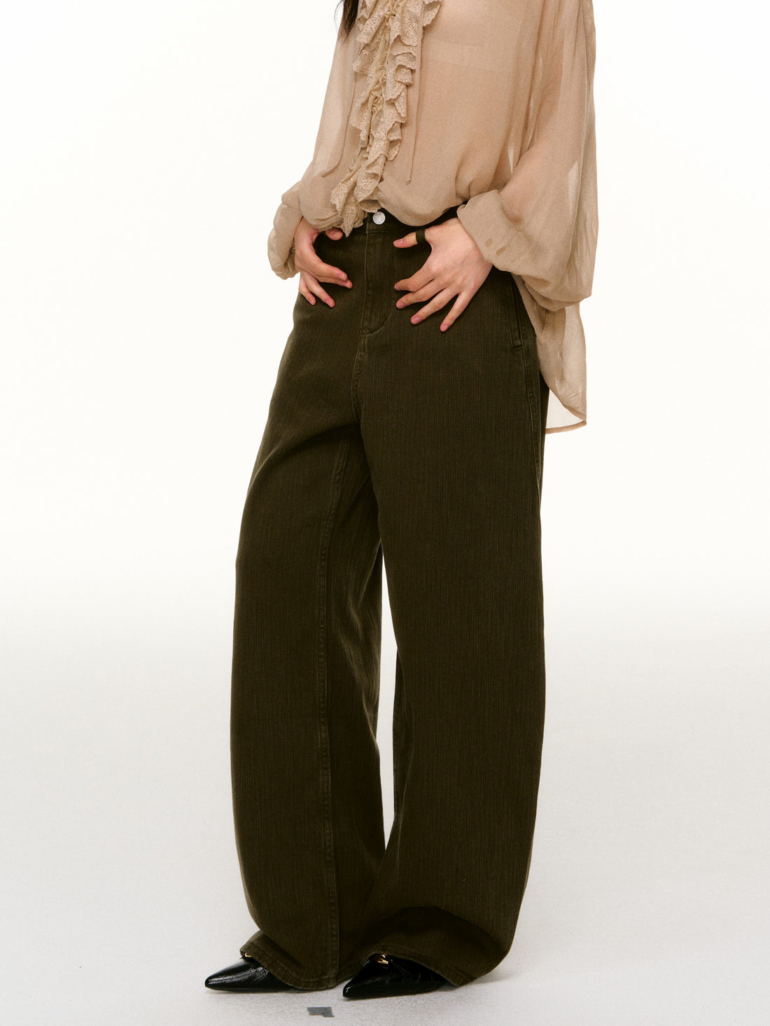 LAFREEDOM LAF360818 Casual Curved-Blade Pants