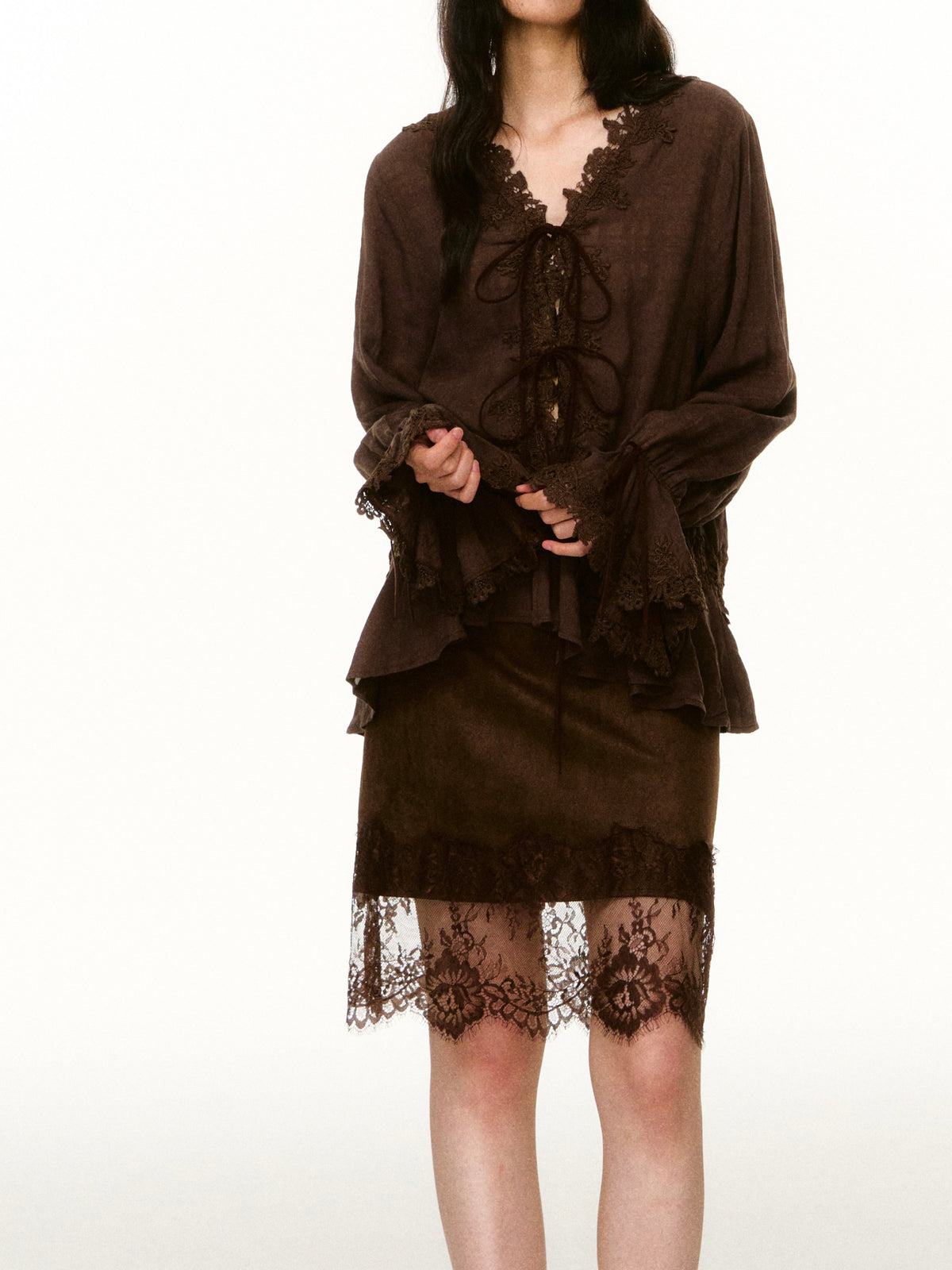 LAFREEDOM LAF360807 Vintage-Style Lace Skirt