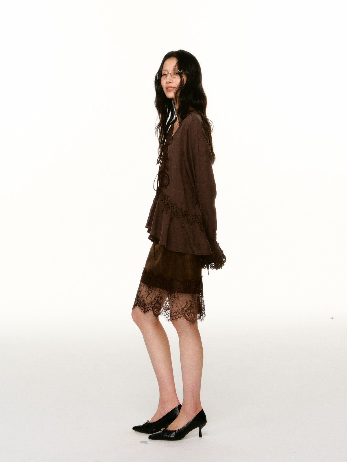 LAFREEDOM LAF360807 Vintage-Style Lace Skirt