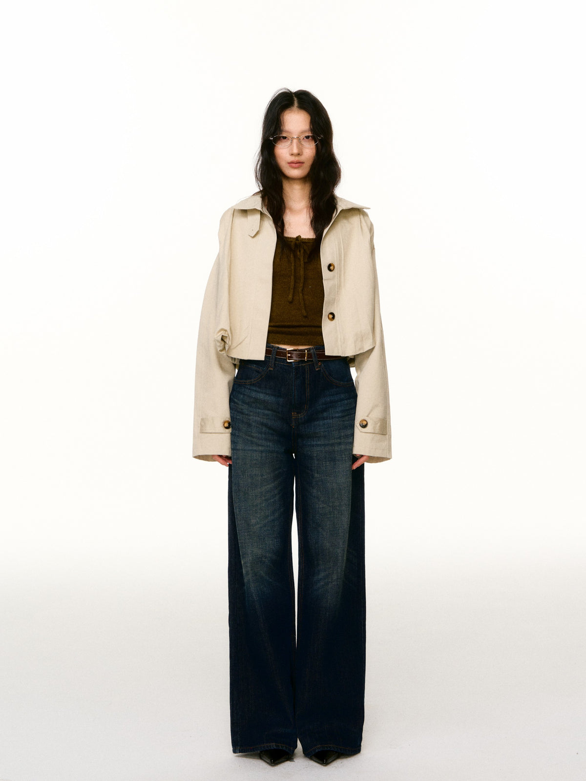 LAFREEDOM LAF360813 Straight Wide-Leg Jeans