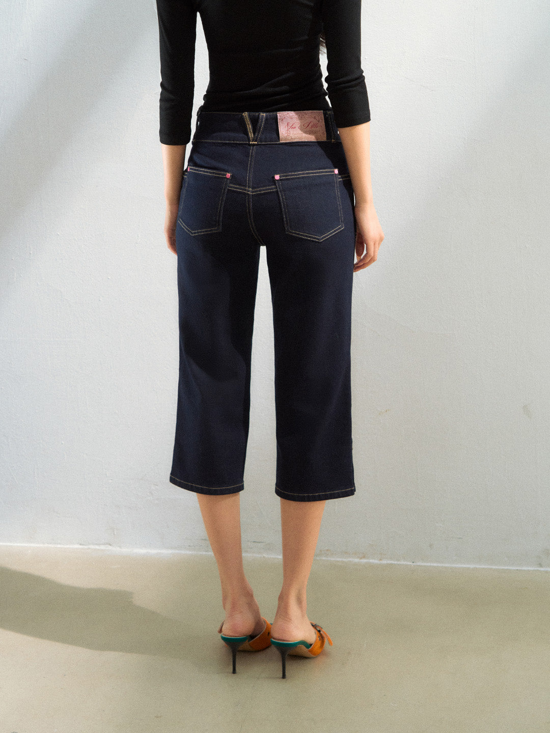 VIA PITTI VIAAP923 Rivet waistband slim fit jeans
