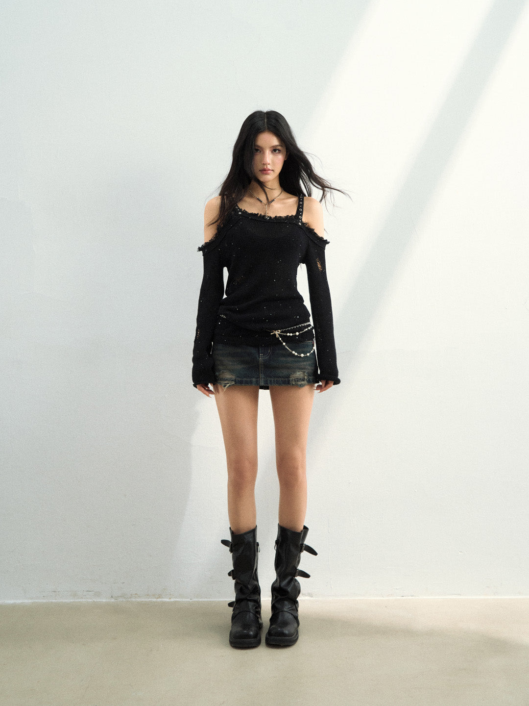 VIA PITTI VIAAK947 Woolen fabric camisole top