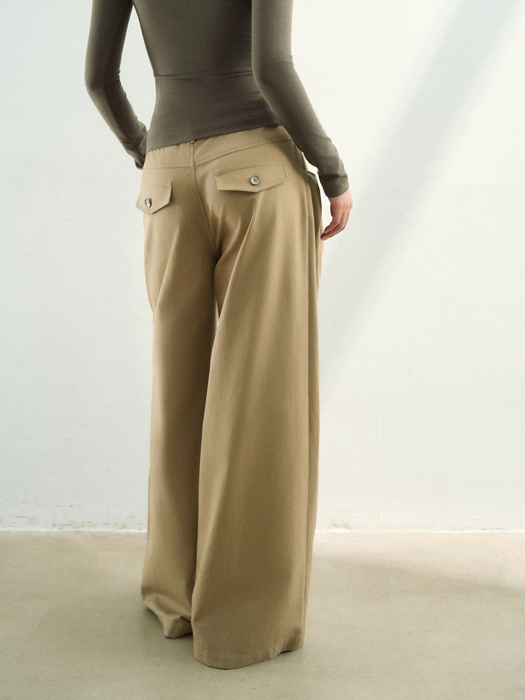 VIA PITTI VIAAP796 Folded loose fit casual pants