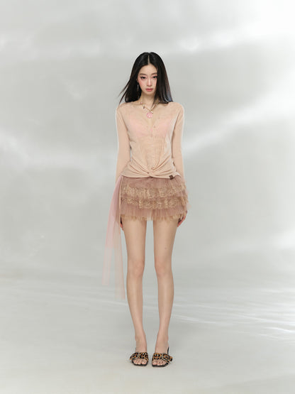 VIA PITTI VIABK6020 Woolen thin cardigan