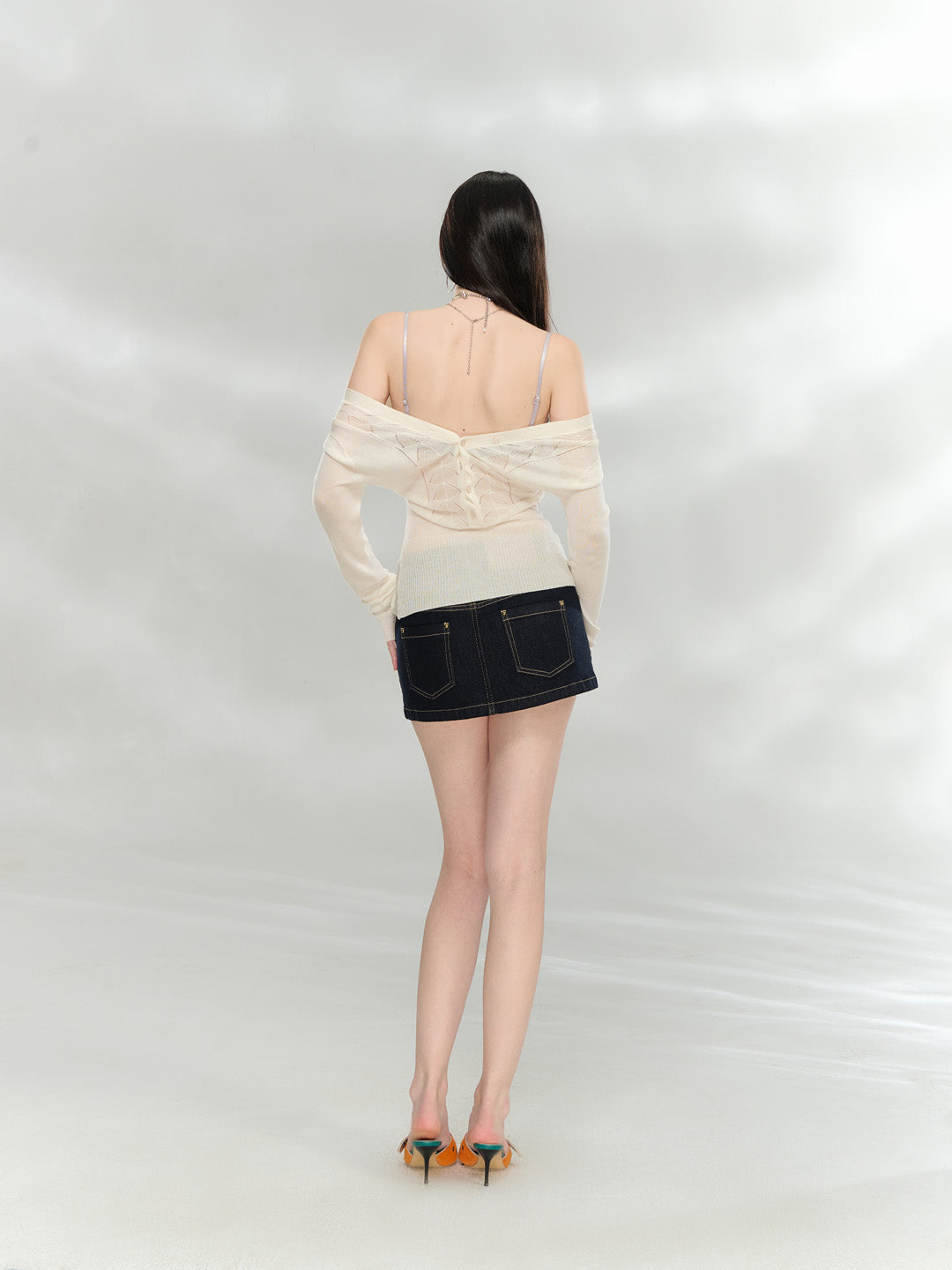 VIA PITTI VIABK6020 Woolen thin cardigan