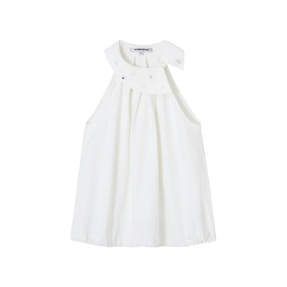 SOMESOWE S2508140 Sleeveless halter-neck shirt