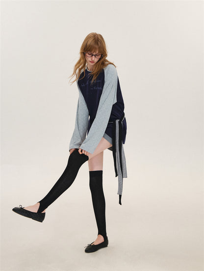 Asgony ASG26566 Polka Dot Oversized T-Shirt