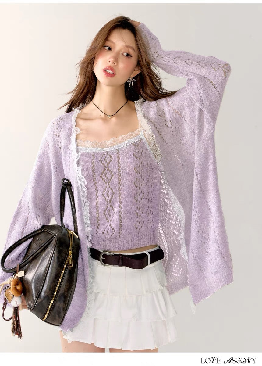 AsGony Mohair Lace Set(2color)