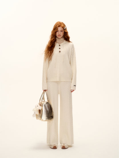 AsGony ASG25512 Wool high neck knitted versatile base sweater