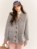 AsGony ASG24529 Hoodie Cardigan(2color)