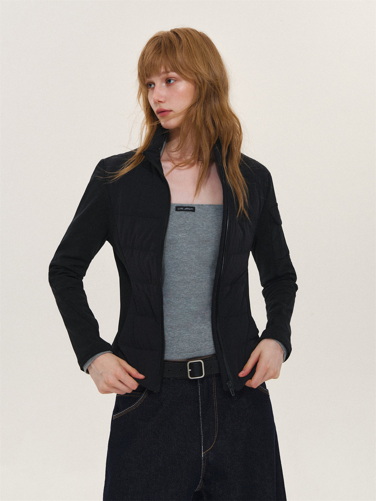 Asgony ASG26590 95% Down Slim Lightweight Puffer Jacket