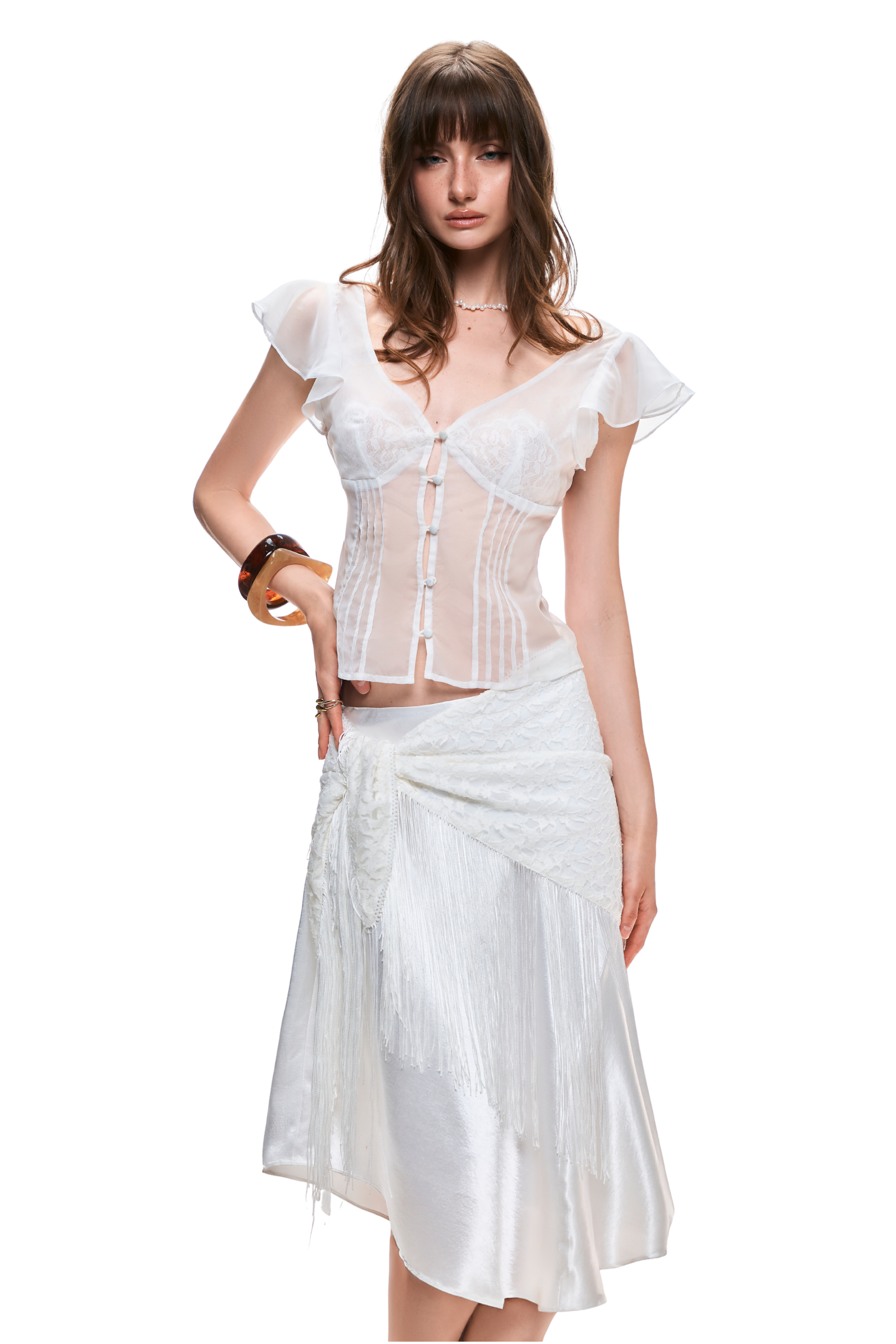 Daphale Pamy Top &amp; Mirella Skirt with Ines Scarf