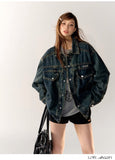 AsGony Oversized Denim Jacket(2color)