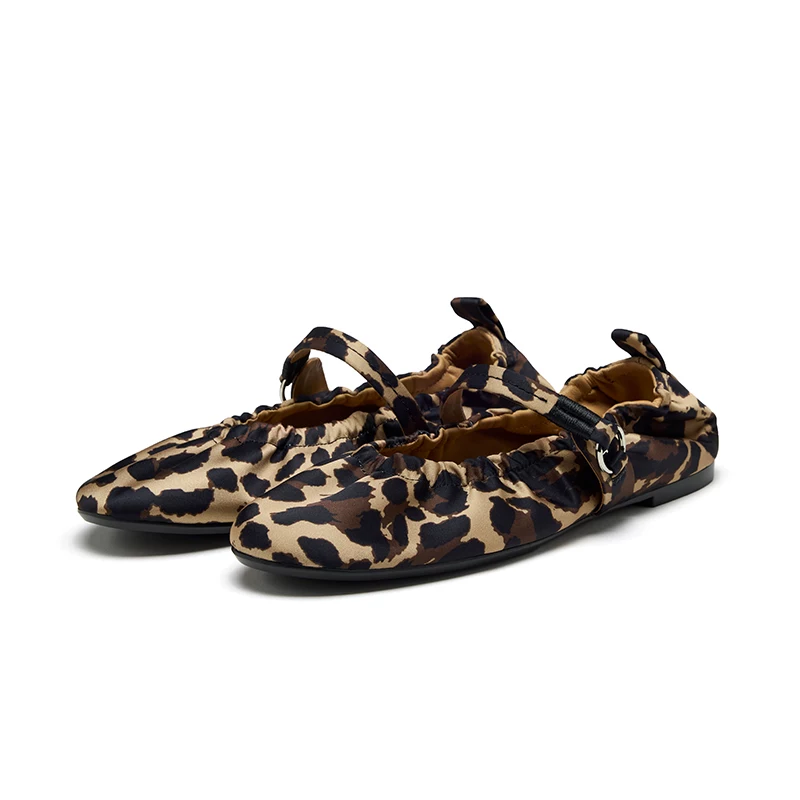 BREADTREE Hand-Gathered Mary Jane Ballet Flats(4color)