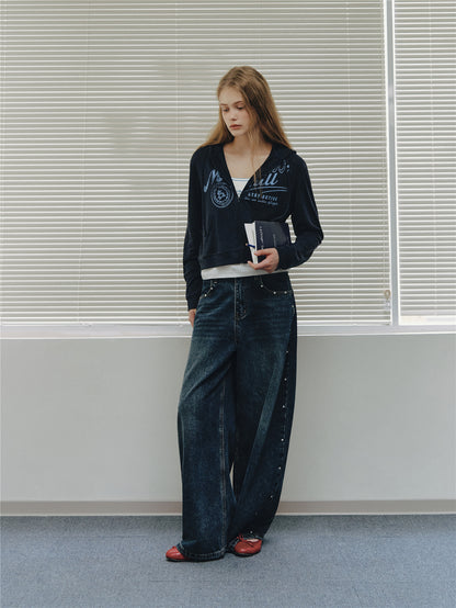 Asgony ASG26508 Vintage Silk Linen Tencel Blend Jacket