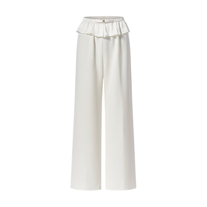 SHEERLUCK SLKZ25201 Bow hanging slim fit pants (2color)
