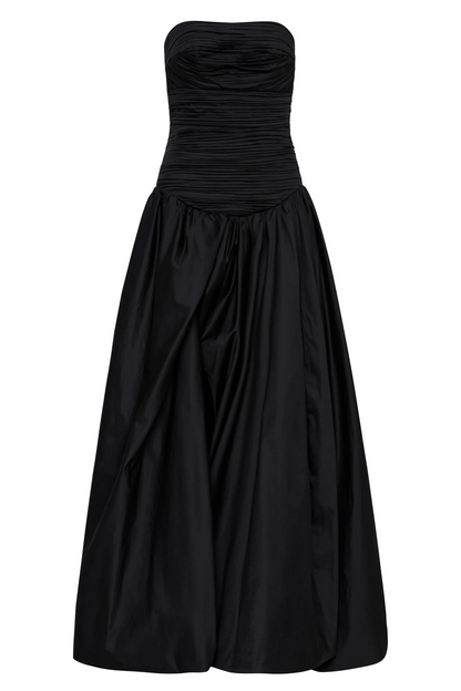 Aje Violette Bubble Hem Maxi Dress(Black)