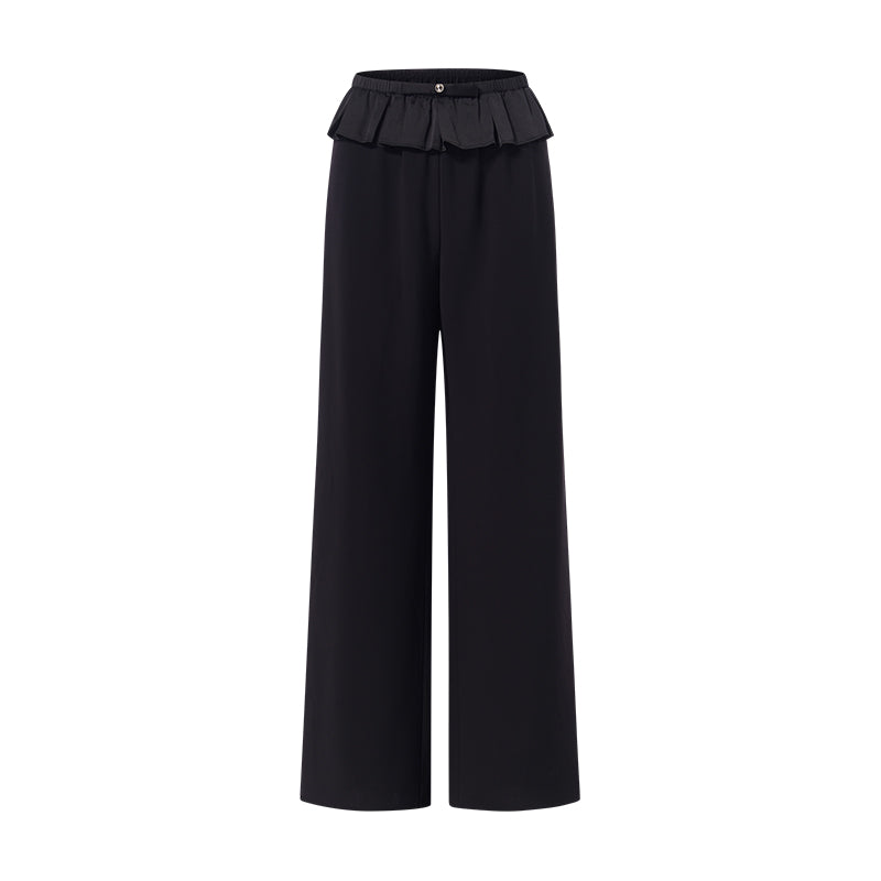 SHEERLUCK SLKZ25201 Bow hanging slim fit pants (2color)