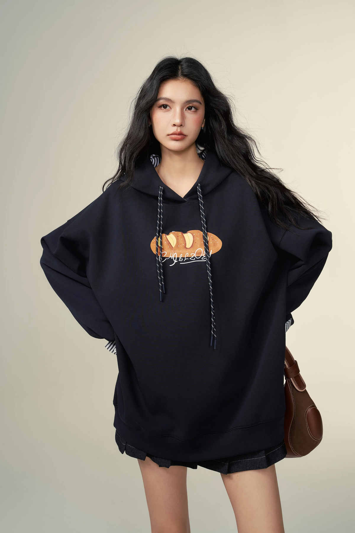 Chill Zoey Contrast Color Puffer Hoodie