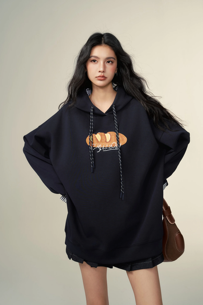 Chill Zoey Contrast Color Puffer Hoodie