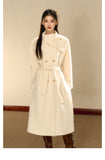 OShea Lapel Maxi Coat-white