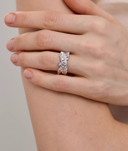 ARSIS Flowing light star ring