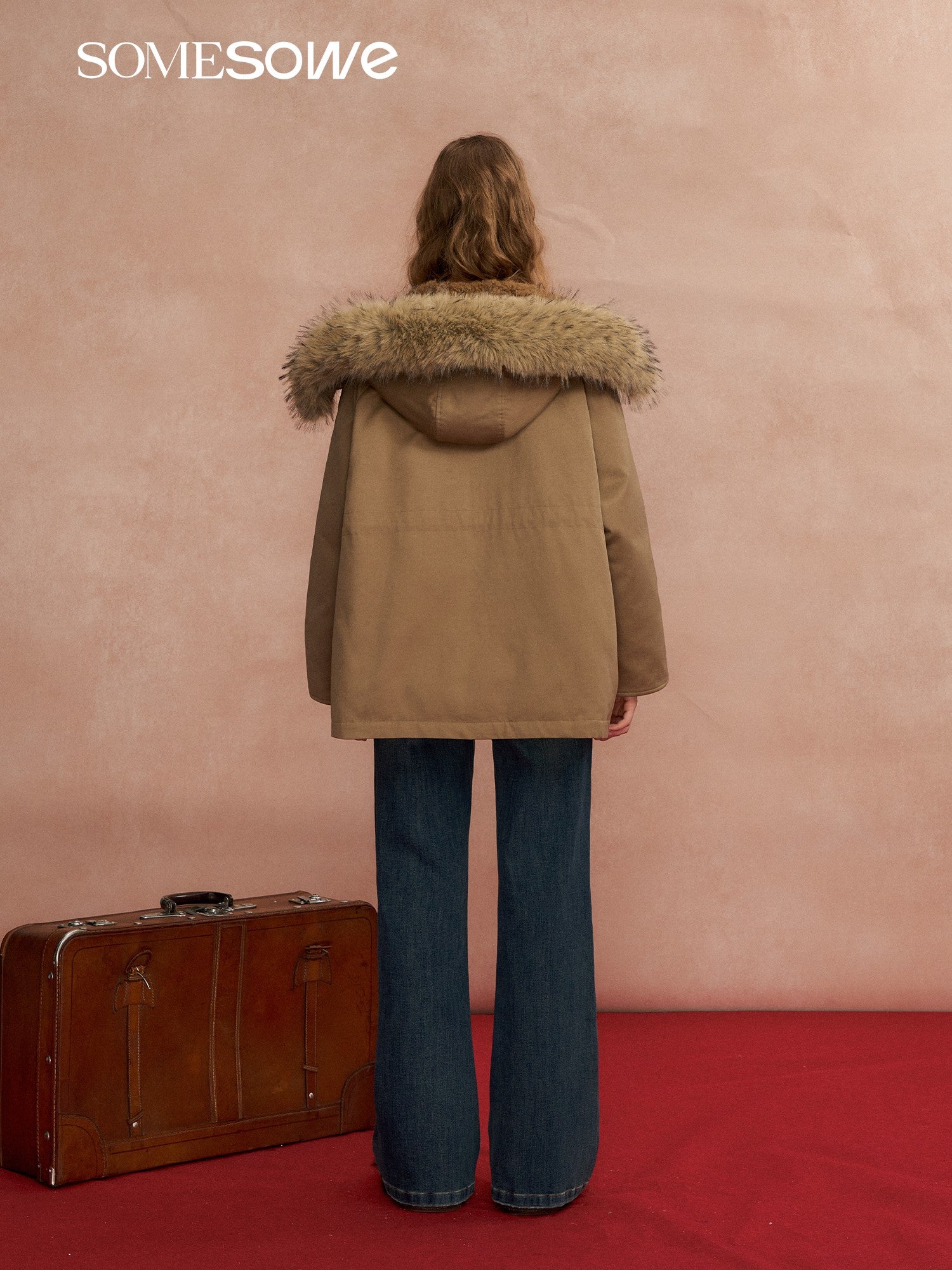 SOMESOWE S2508291 Hooded workwear Parker down jacket