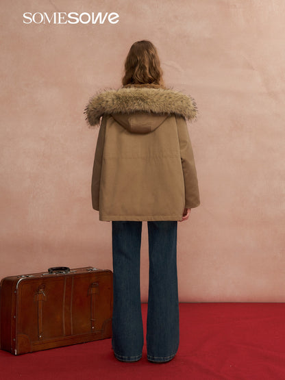 SOMESOWE S2508291 Hooded workwear Parker down jacket