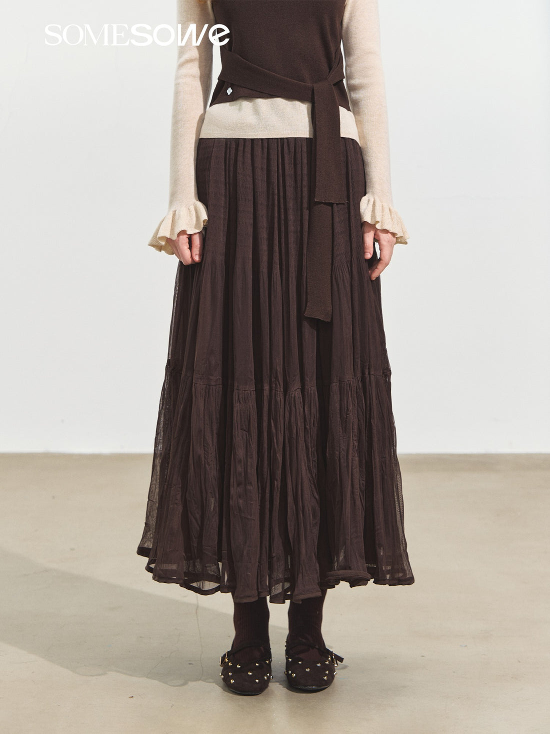 SOMESOWE S2508254 Multi-layer fairy like gauze skirt