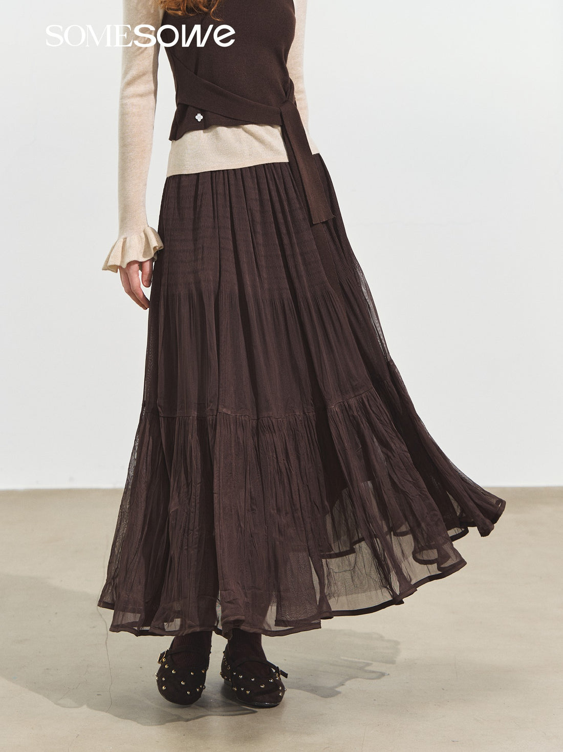 SOMESOWE S2508254 Multi-layer fairy like gauze skirt