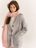 AsGony ASG24529 Hoodie Cardigan(2color)