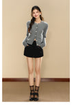 OShea 4C01M935 Grey Knit Cardigan