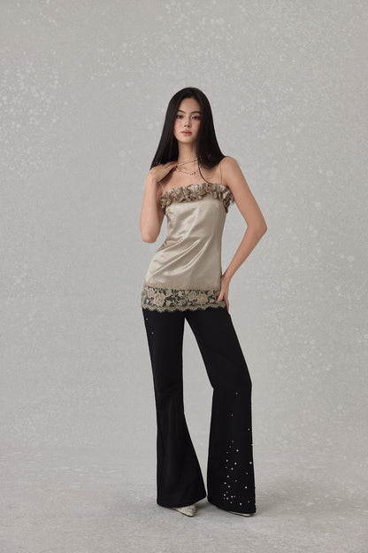 NONCESTNON N241 Ruffle camisole top