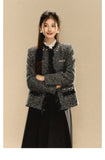 OShea 4D01Q919 Grey Tweed Coat