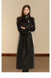 OShea 4D01Q777 Black Wrapped Maxi Coat