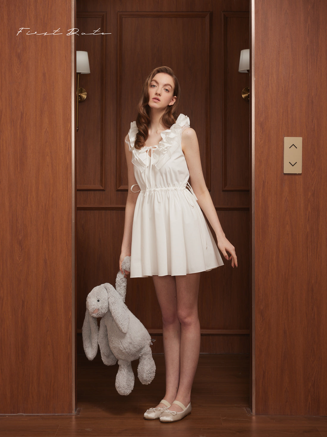 First Date Ruffle edge pleated dress &amp; Top and shorts set