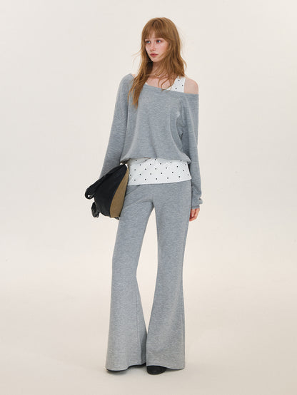 Asgony ASG26575&amp;ASG26576 Polka-Dot Casual Set