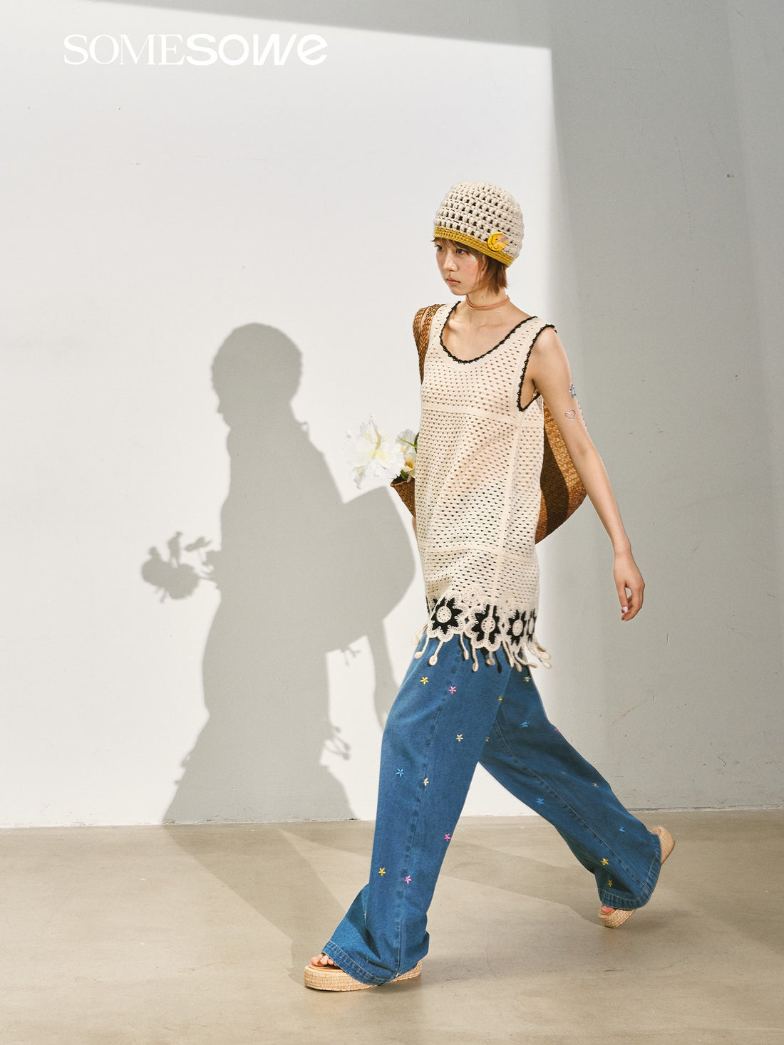 SOMESOWE S2508148 Crochet vest top