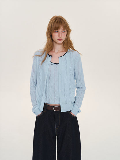 Asgony ASG26592 Wool-Blend Knit Two-Piece Set