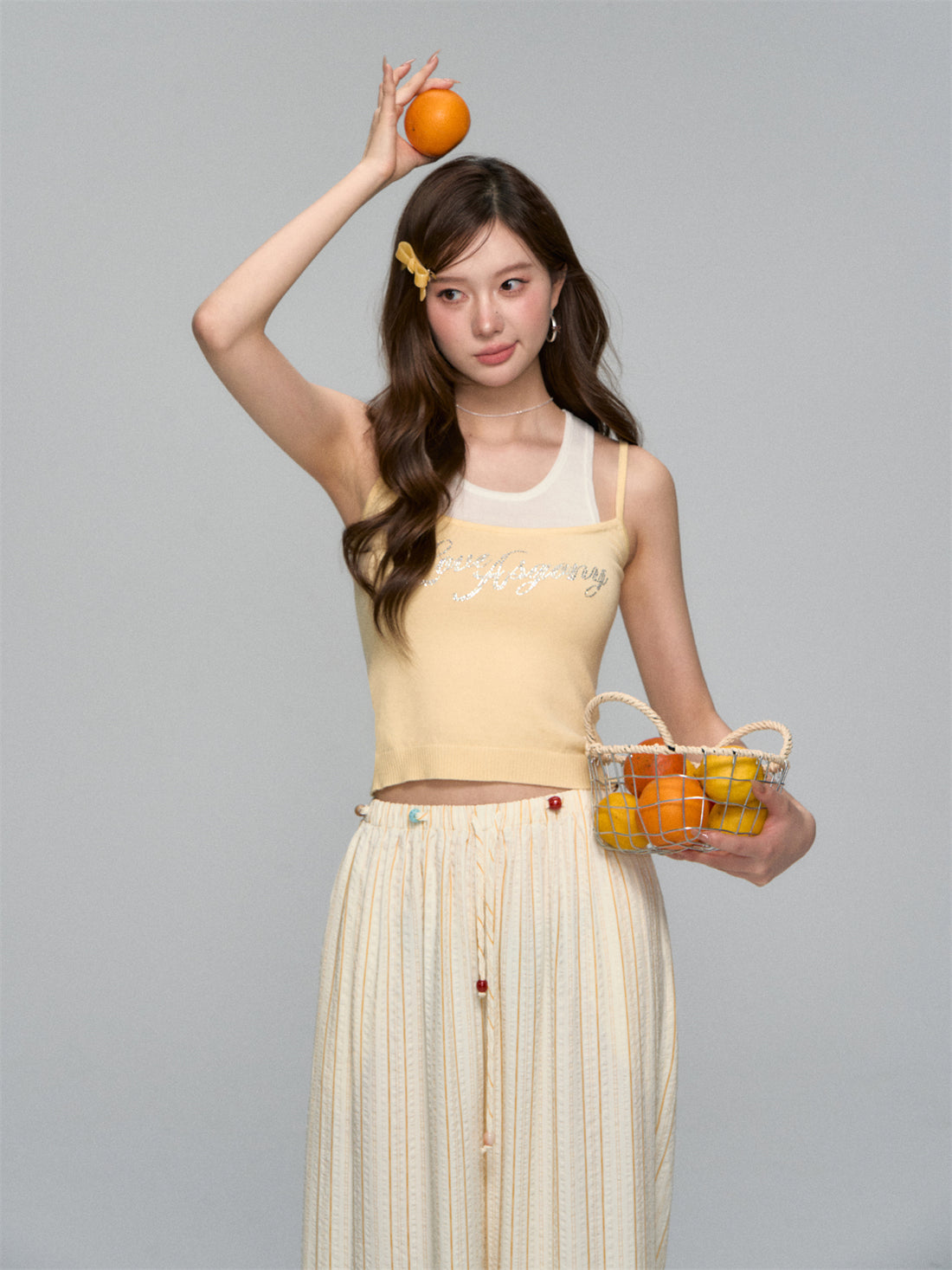 AsGony ASG25112 Wool blend knitted vest (3color)