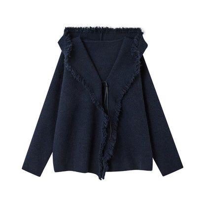 SOMESOWE S2508247 Lazy and Chic Pullover Sweater with Hood