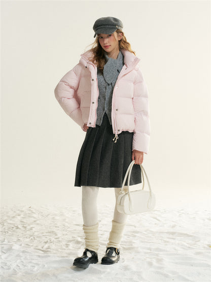 16DEWS 16D25523 Duck down hooded down jacket