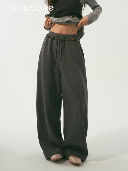 SOMESOWE S2509006 Double waisted curved sword guard pants