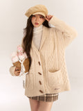 AsGony ASG24529 Hoodie Cardigan(2color)