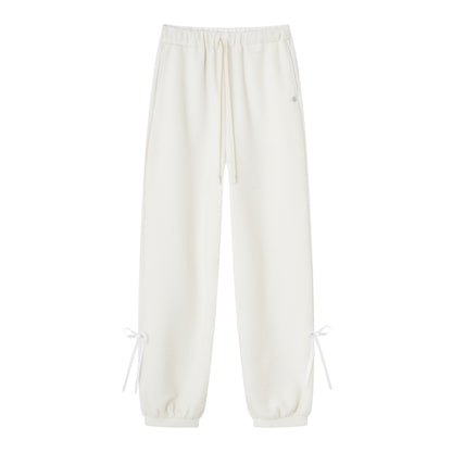 SOMESOWE S2508321 Velvet tied toe lantern casual pants